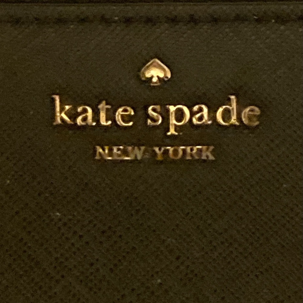 kate spade Black Wallet with Gold Logo - Picture 3 of 10
